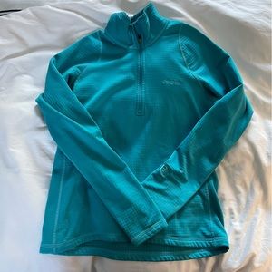 Patagonia Women’s R1 Pullover Size S Turquoise POLARTEC 40116